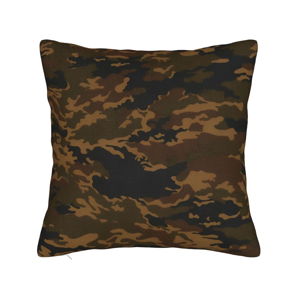 Camo Style Black Orange Camouflage Pillow Case Square Pillow Cover For Sofa Bedroom Home Decor Fashion Cushion Cover