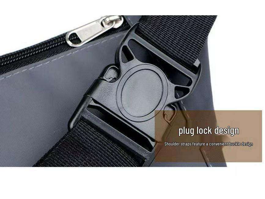 Unisex Waterproof Fanny Pack: Large Capacity, Wear-Resistant Cell Phone and Wallet Waist Bag for Outdoor Sports