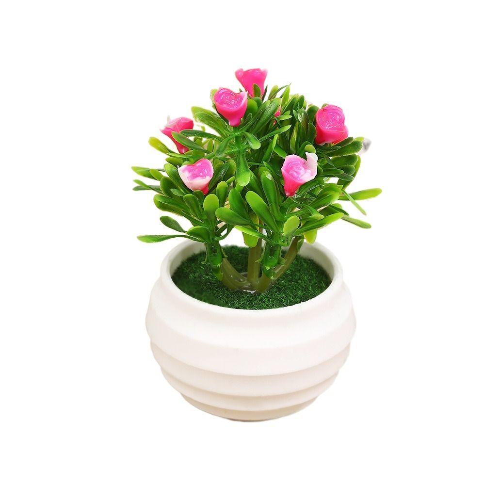Имитация лилии розы реалистичное растение в горшке яркая искусственная трава в горшке подарок искусственный цветок бонсай