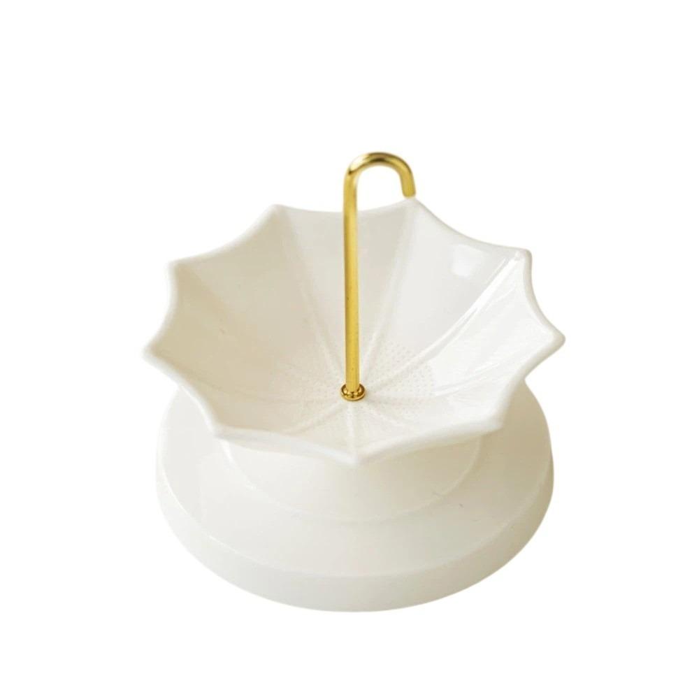 Chinese Style Umbrella Tea Strainer Ceramic Blue and White Porcelain Tea Filter Tea Room