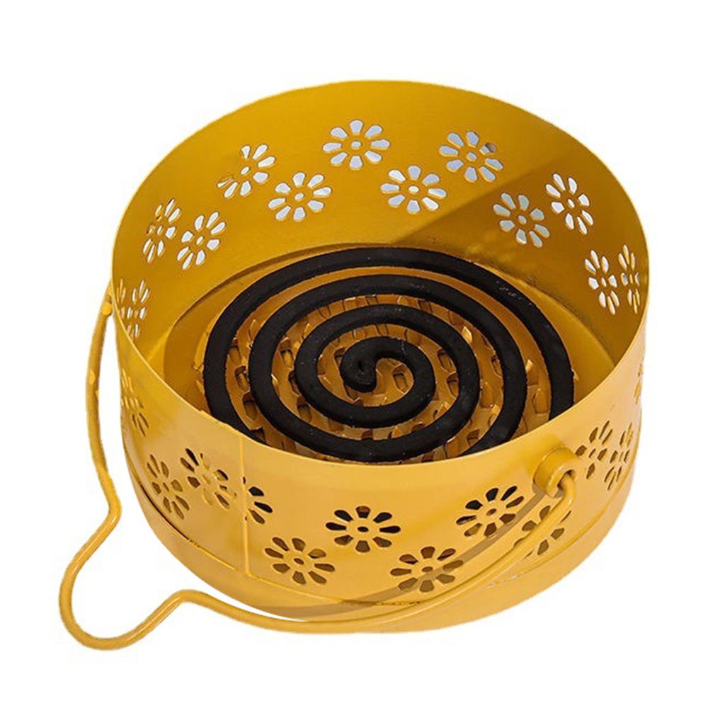 Чехол для спирали от комаров Держатель для лотка Противопожарный держатель для отпугивания комаров Портативная курильница для благовоний