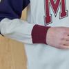 Maxza V Neck Knit With Logo Lettering And Color Block