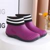COZOK New Women's Waterproof Rain Boots Outdoor Non-Slip Casual PVC Women's Rain Boots Fashion All-match Warm Rubber Boots 36-40