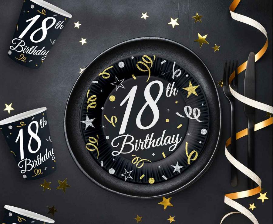Paper Cups 18th Birthday 250ml 6 pcs