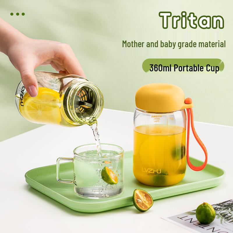 2026 Tritan Portable Green Bead Cup: High-Temp Resistant, Ideal for Milk & Coffee Shakes