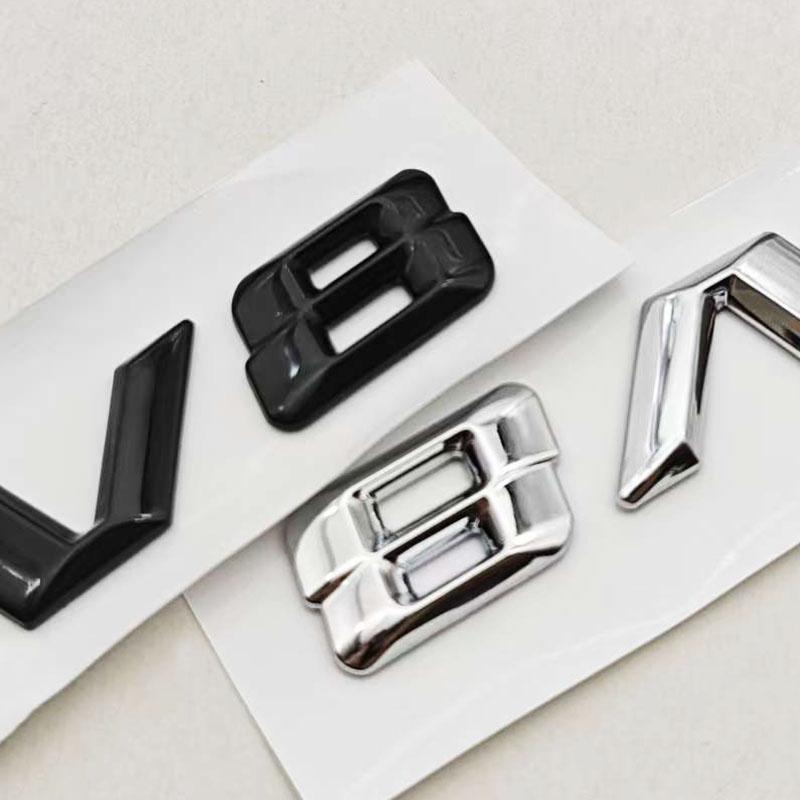3D ABS Chrome Letters Car Fender Badge Sticker V8 Emblem Logo For Mercedes Maybach S600 W222 S500 W140 CL600 M275 CLS63 tu1