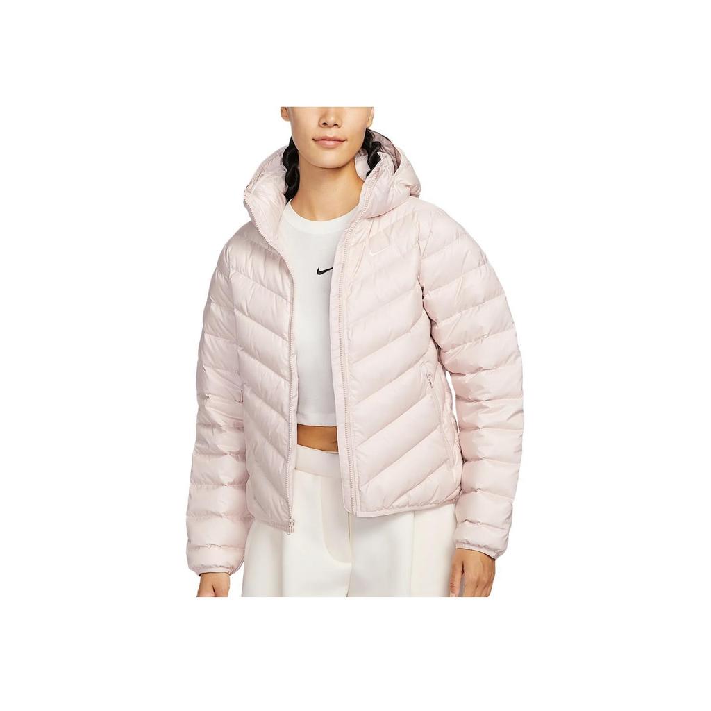 Nike Спортивная одежда Therma-Fit FW25 Ветрозащитная куртка-пуховик Windrunner Стеганая Теплая Однотонная На молнии С длинным рукавом Пуховик Женская верхняя одежда HV5106-667