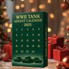2025 WWII Tank Advent Calendar 24 Days Christmas Countdown Calendar with 24 Iconic WWII