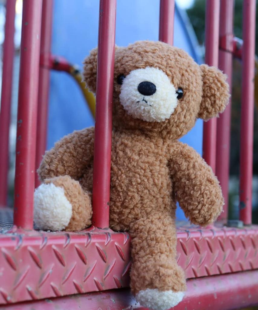 Пушистый медведь с детским ярлыком на ленте M Коричневый Сделано в Японии Мягкая игрушка Медведь Тедди Подарок на день рождения в виде животного Празднование