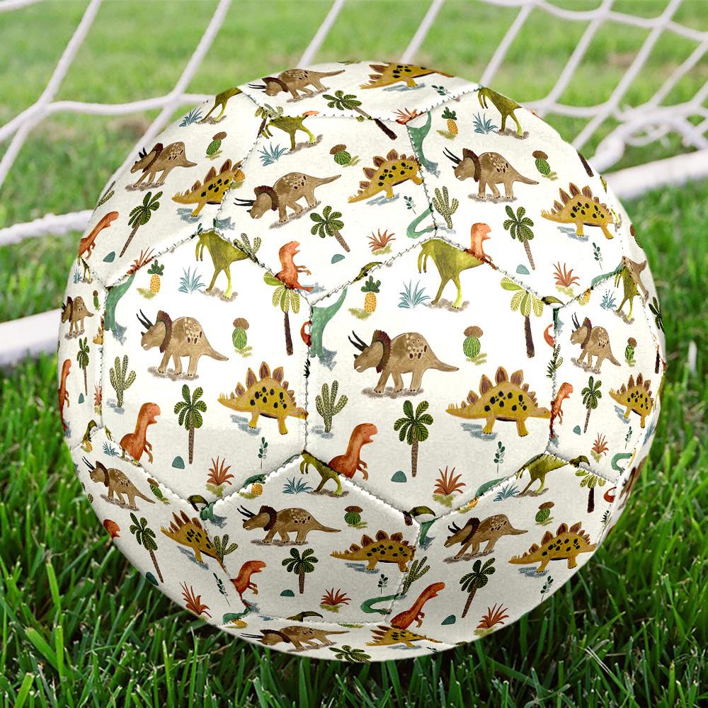 1pc Dinosaur Adventure Size 5 Soccer Ball Professional Match Training Football Indoor &Outdoor Sports Ball Lightweight Durable c6578