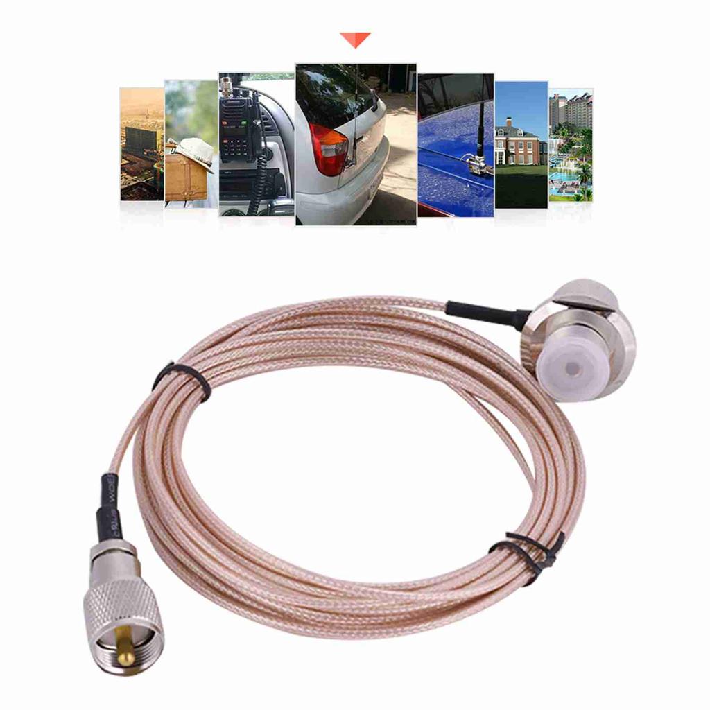 5m RG-316 PL-259 Male To Female Coaxial Extension Cord Cable Connector Antenna for WalkieTalkie