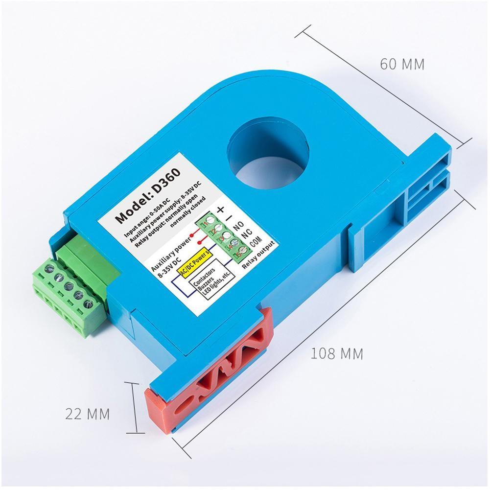 DC Current Sensing Switch DIN Sensor Through Hole Ampere Switch