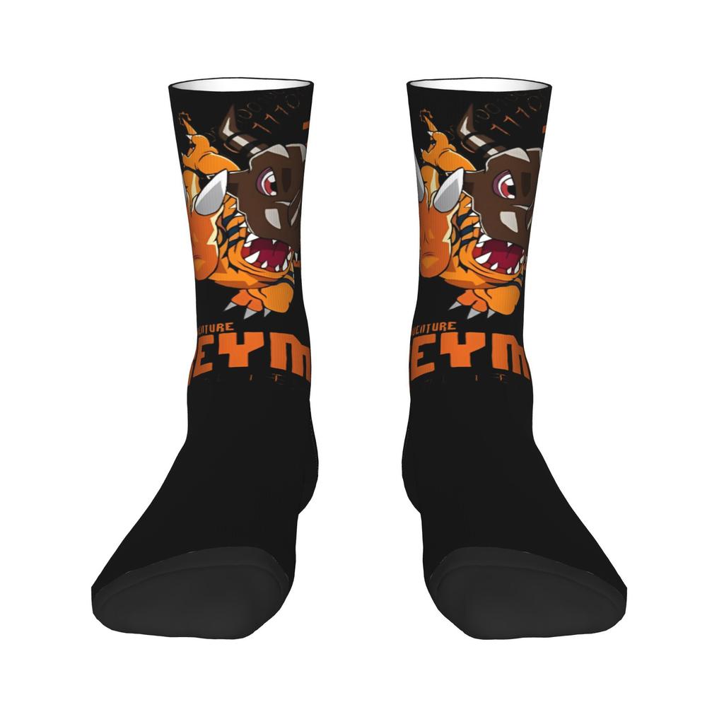 Winter Warm Hip-hop Unisex Digimon and Crests Socks Nostalgic Anime Breathable Skateboard Socks