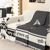Housse de canapé angular синельный чехол для дивана для дивана, универсальное диванное полотенце, черно-белое одеяло с принтом, полное покрытие