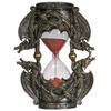 Gothic Fantasy Double Dragon Hourglass 18.796cm Red Hourglass with Sculptures