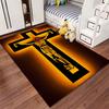Crucifix Design Glow Carpet suitable as a non-slip mat for the living room or bedroom sofa