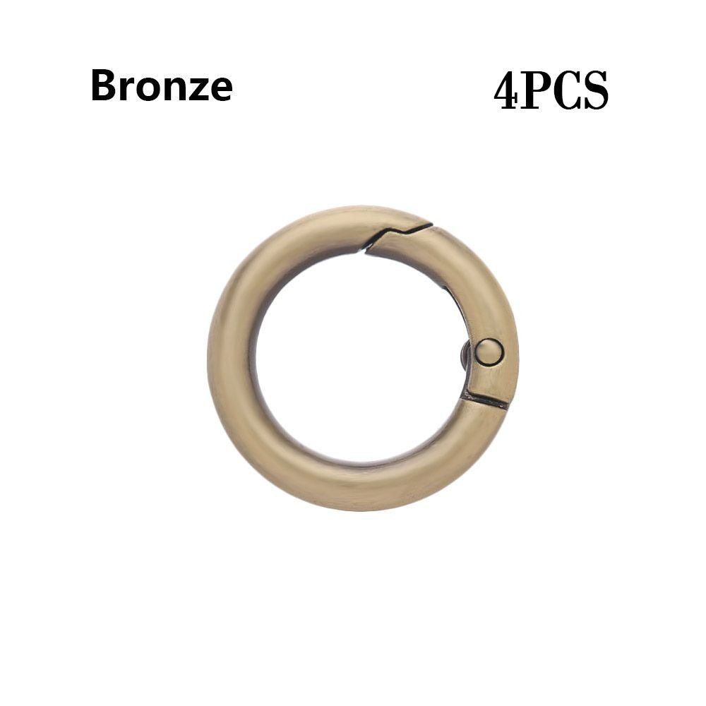 Золото серебро Крючки из цинкового сплава Круглые пружинные защелки-триггеры Пряжки с О-образным кольцом Карабин Кошельки Сумки Защелка-зажим Пряжка для ремня сумки