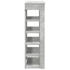 Shoe Rack Concrete Grey 60 x 30 x 98 cm Particleboard