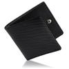 Надежно и не содержит настоящего карбона вмещает 12 YKK большой не купюра кошелек для монет [Exvita] [Закрывает выпуклость] Мужской складной кошелек, кожа, кожа, тонкий,