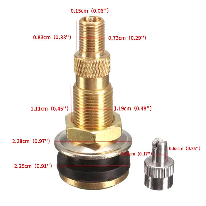 Tr618A 1-7/8" Тракторная бескамерная шина с воздухом и жидкостью, латунный стержень клапана