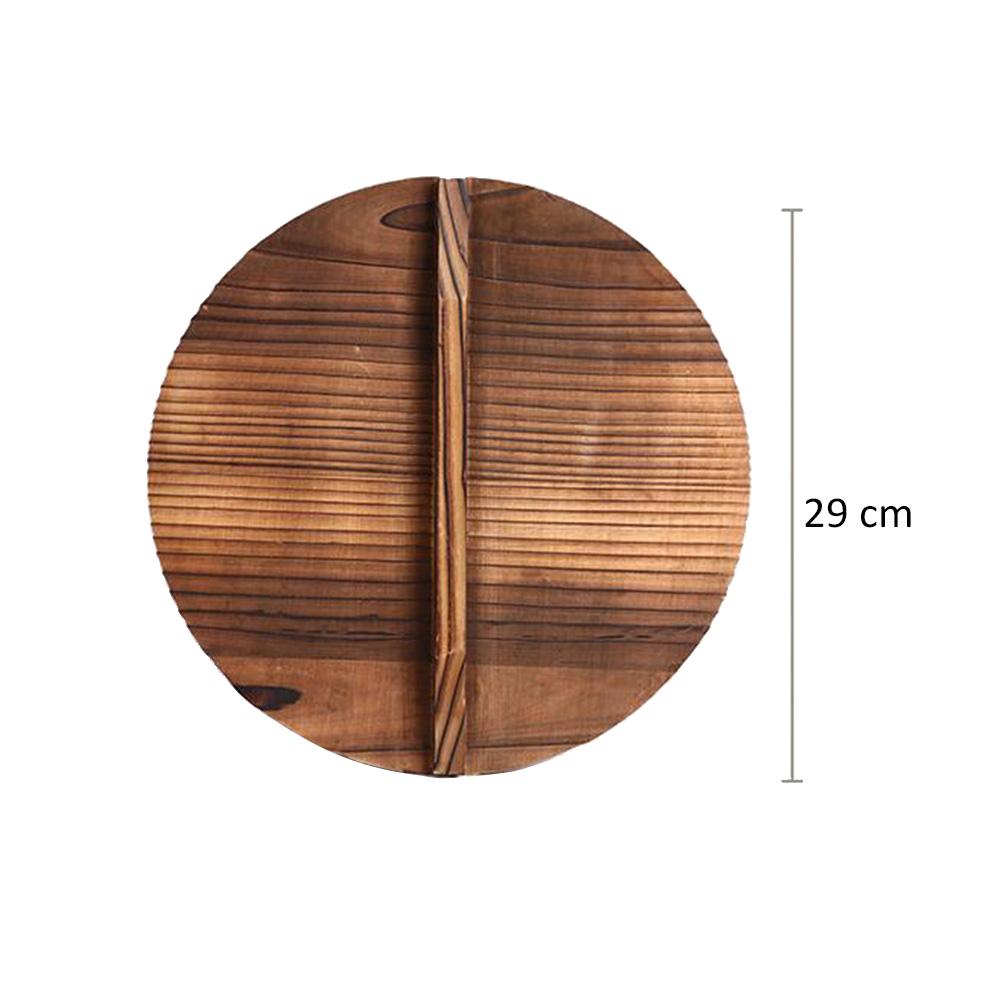 Деревянная крышка для кастрюли, защита от брызг масла, защита от ожогов, кухонный инструмент для приготовления пищи, термостойкая, большая ручка