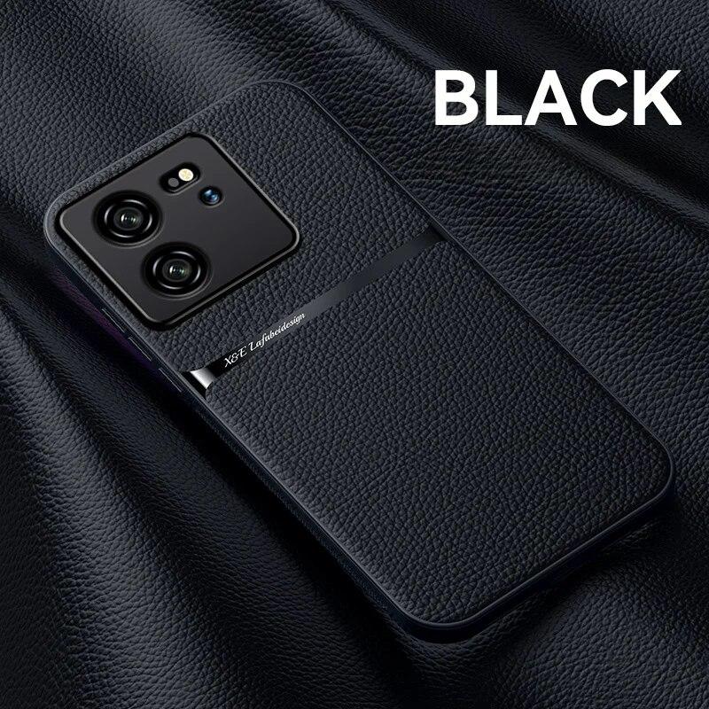 Для Xiaomi 13T Pro чехол магнитный автомобильный держатель-подставка противоударные чехлы для телефонов для Xiomi Xiaomy Mi13T Mi 13T 13 T Pro кожаная задняя крышка