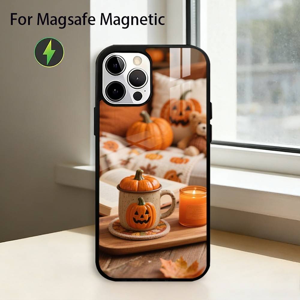 Christmas Art winter C-Coffee Phone Case For iPhone17,16,15,14,13,12,11 Plus,Pro Magnetic For Magsafe Wireless Charging