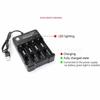 1 2 4 слота 3.7V 18650 14500 USB литий-ионный аккумулятор зарядное устройство независимая зарядка AA 1.5v 18350 16340 адаптер