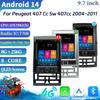 9,7-дюймовый Android автомобильный стерео радио мультимедийный видеоплеер для Peugeot 407 CC SW 407cc 2004-2011 навигация Carplay автомобильный экран