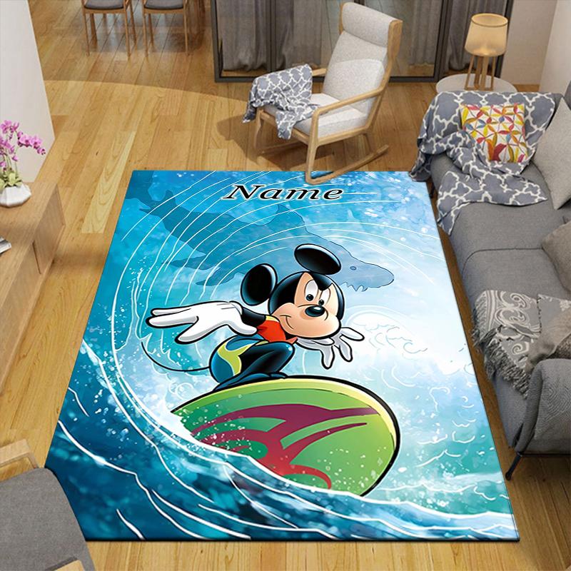 Custom 1Pc Halloween Mickey Friends Rug Office Carpet Indoor Outdoor Entrance Doormat Nonslip Soft And Comfortable Living Room D29166