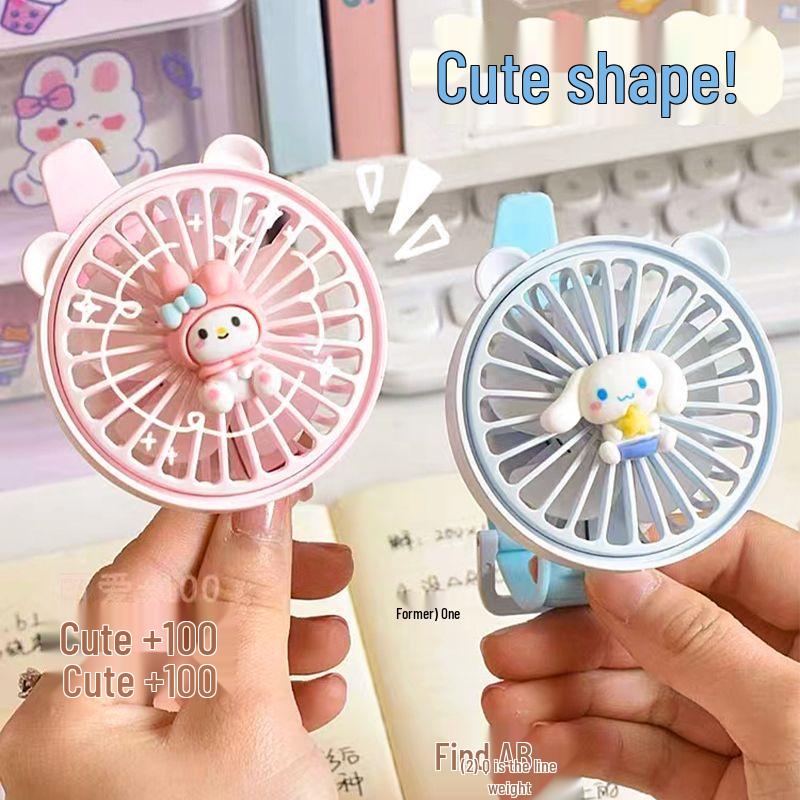 Милые беззвучные наручные вентилятор-часы Sanrio A75 - Идеально для студентов