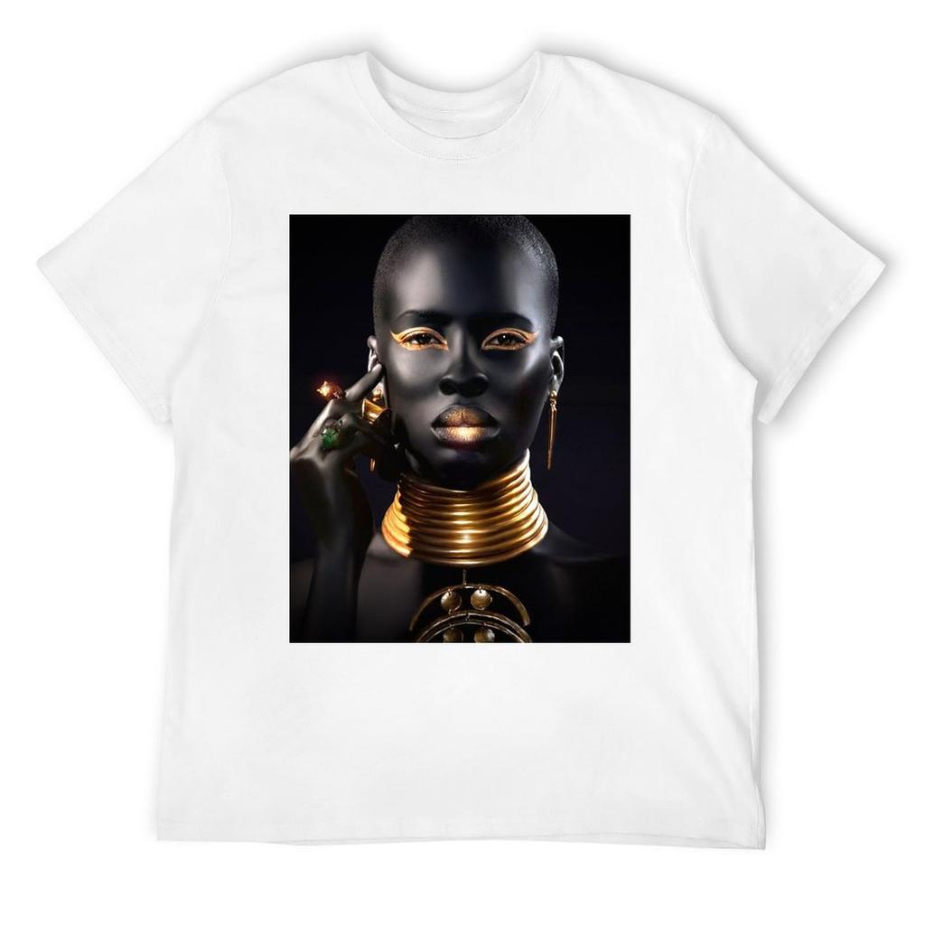 Футболка АФРИКАНСКАЯ КОРОЛЕВА аниме одежда пот мужская мода