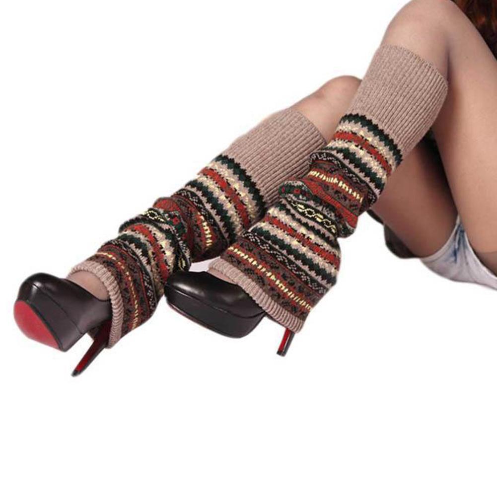 Bohemia Winter выше колена высокие носки без стопы для женщин носки длинные теплые длинные носки до бедра теплые E6I2