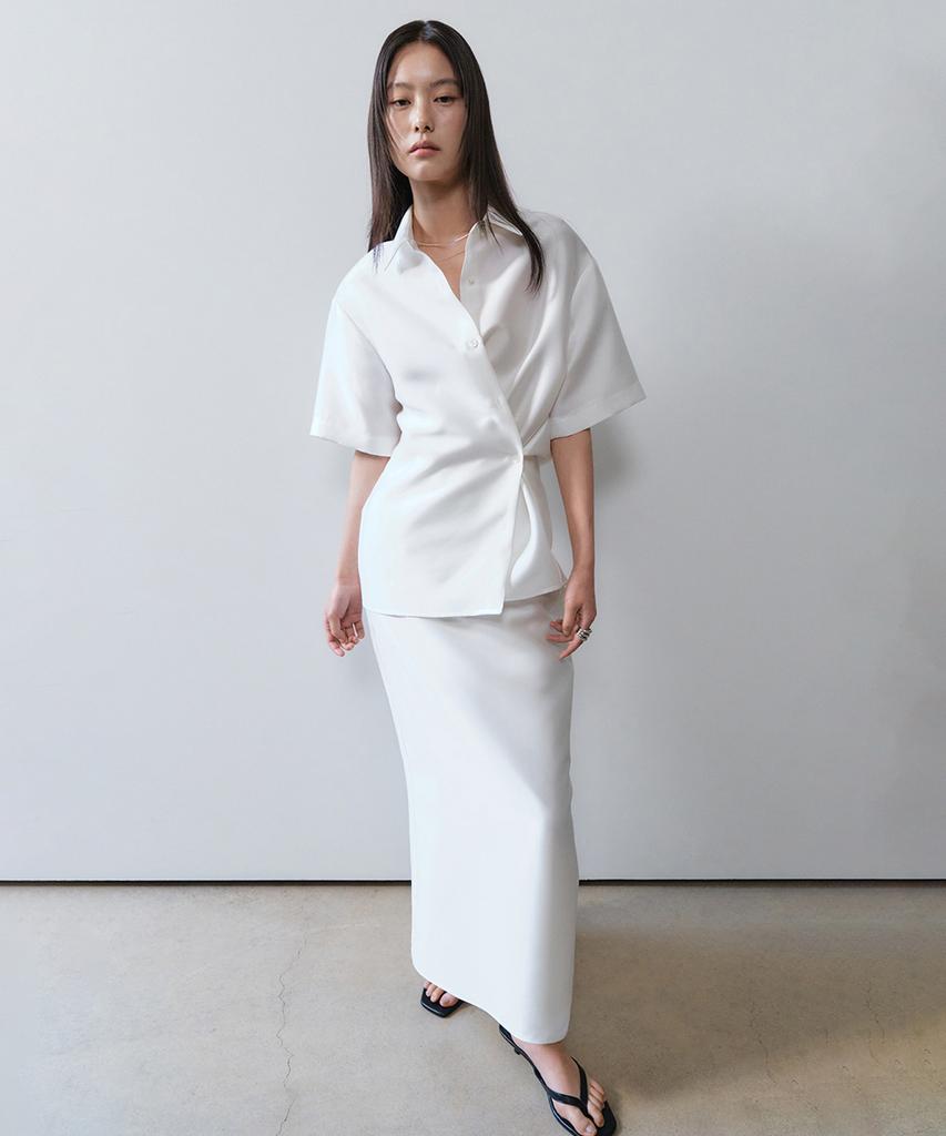 ONE Sheer Half Shirt_Ivory