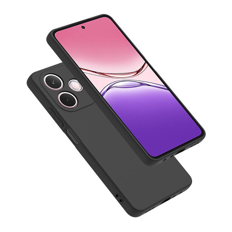 Чехол для OPPO Reno 13F Черный Матовый Мягкий ТПУ Задняя Крышка Телефона для Realme 14 Pro+ Plus 5G Neo7 C75 Чехлы Оболочки Матовый Защитный