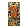 Итальянский Забавный Мем Tungtungtung Sahur Дизайн Пляжное Полотенце Спортивное Путешествия Бассейн Йога Более Подходит для Лета