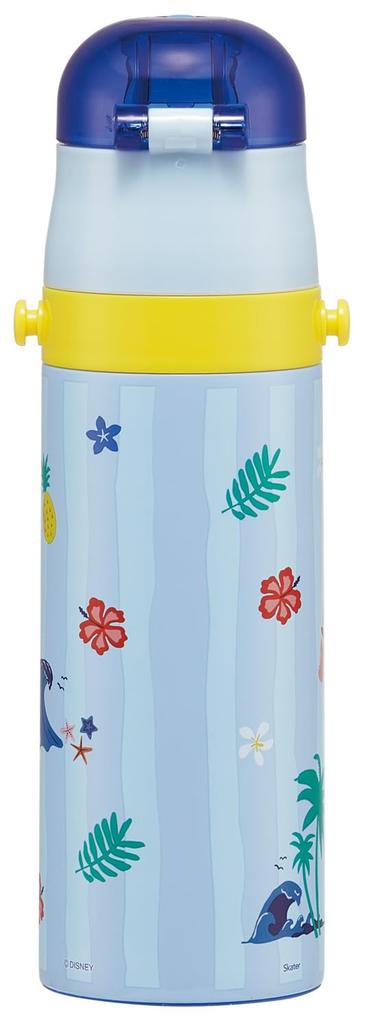 Skater Water Direct Disney Lilo Stitch Size for Boys and Stainless Sports Water Kids' Bottle, 470ml, Drink, & Design, 26, Girls, Insulated, Steel,