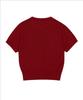 AMES-WORLDWIDE Hairy Logo Short Sleeve Knit Red