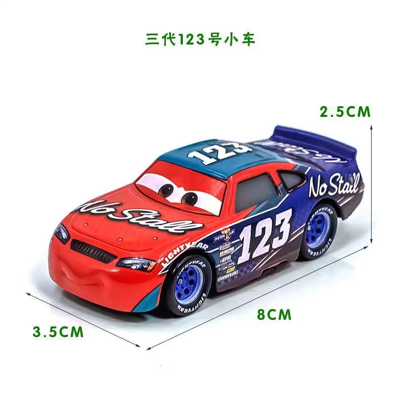 Cars Pixar Cars Toy Lightning McQueen Jackson Storm Mater Sally Sheriff 1:55 Diecast Model Car Collection Toy Birthday Gift