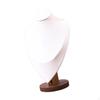 Necklace Display Bust Jewelry Holder Home Decor Wooden Base Elegant for Women Pendant Chain Stand