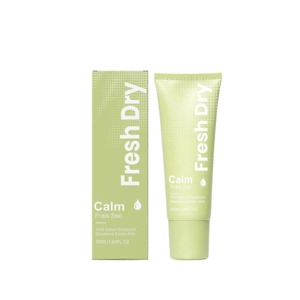 Fresh Dry Calm AHA Deodorant Serum, Refreshing Underarm Deodorant Serum with Menthol & Malic Acid, Non-Sticky & Hydrating Body Essence, 50ml