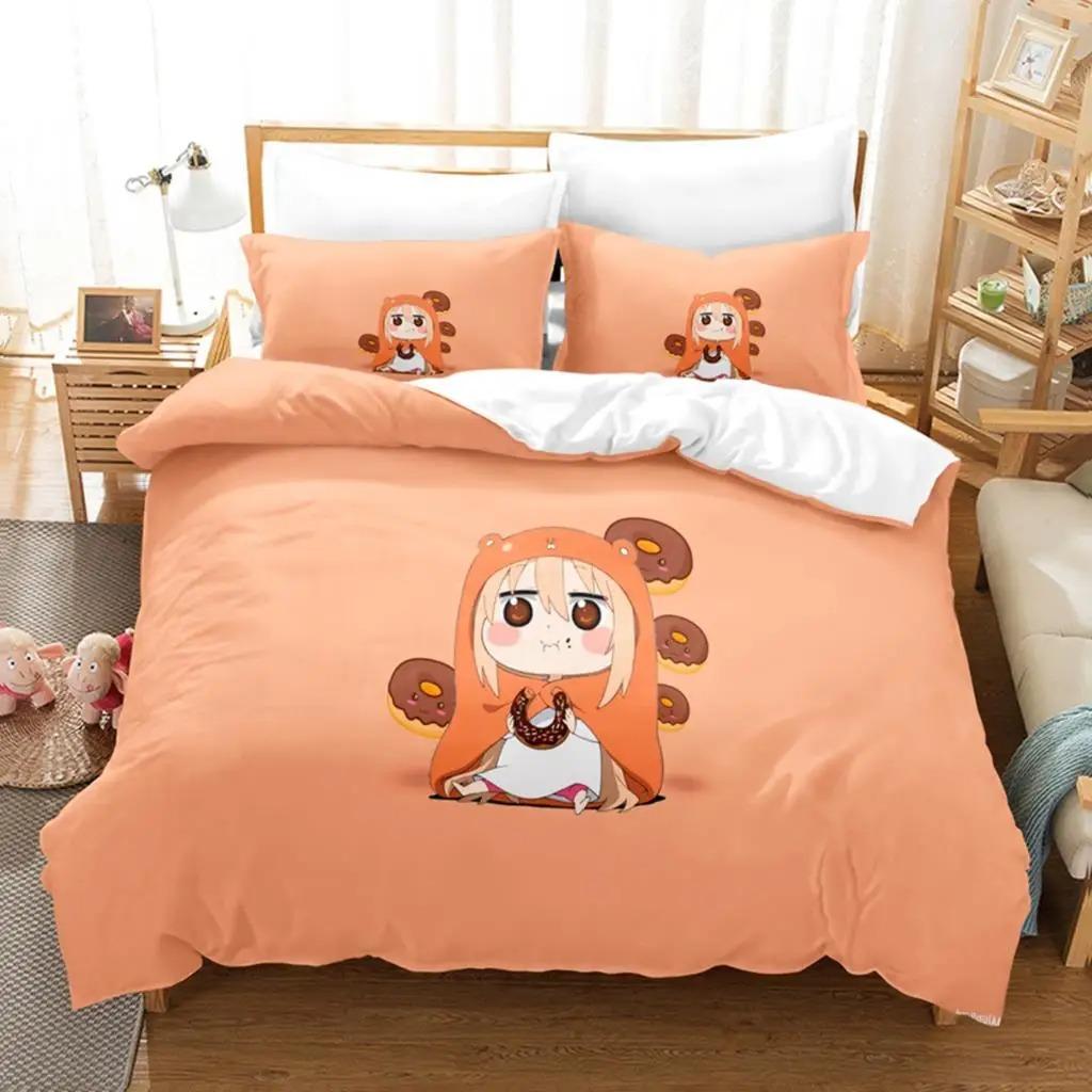 3D-печать аниме «The Himouto!» Комплекты постельного белья Umaru-chan Пододеяльник с наволочкой Twin Full Queen King Постельное белье Постельное белье