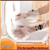 Durable PVC Dishwashing Gloves: Waterproof, Printed with Elephant & Panda Design for Kitchen Use