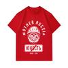 Mens 100% Cotton Crew Neck Short Sleeve T-Shirt, Retro USSR Mother Russia Skull Cosmonaut Printed Casual Comfortable Breathable Tee Top for Daily Stre