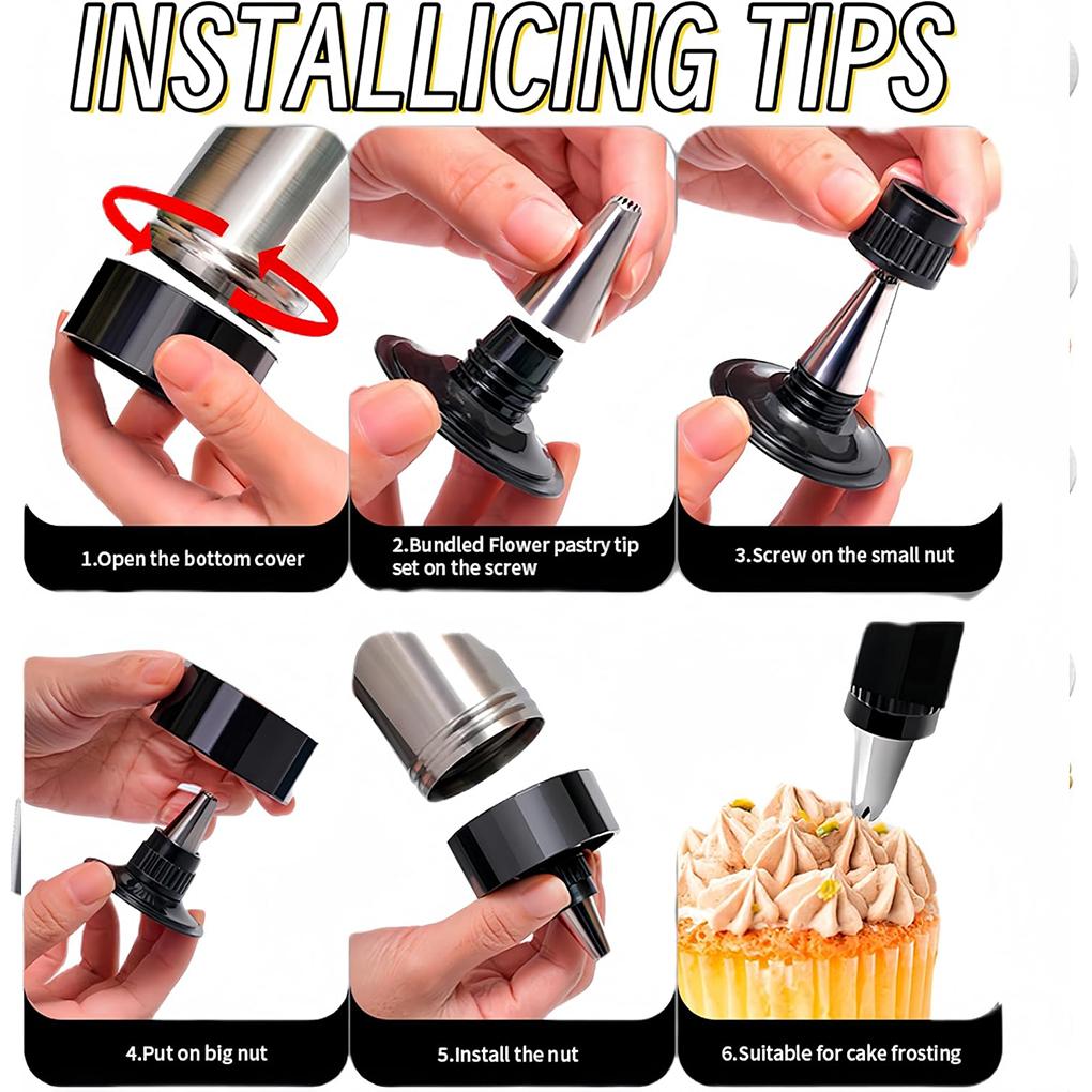 Cookie Maker For Baking With Food-Grade Stainless Steel Electric Cookie Press Gun Cookie Presses