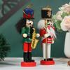 12 см деревянный Щелкунчик солдатик декор детская кукла веселое рождественское украшение