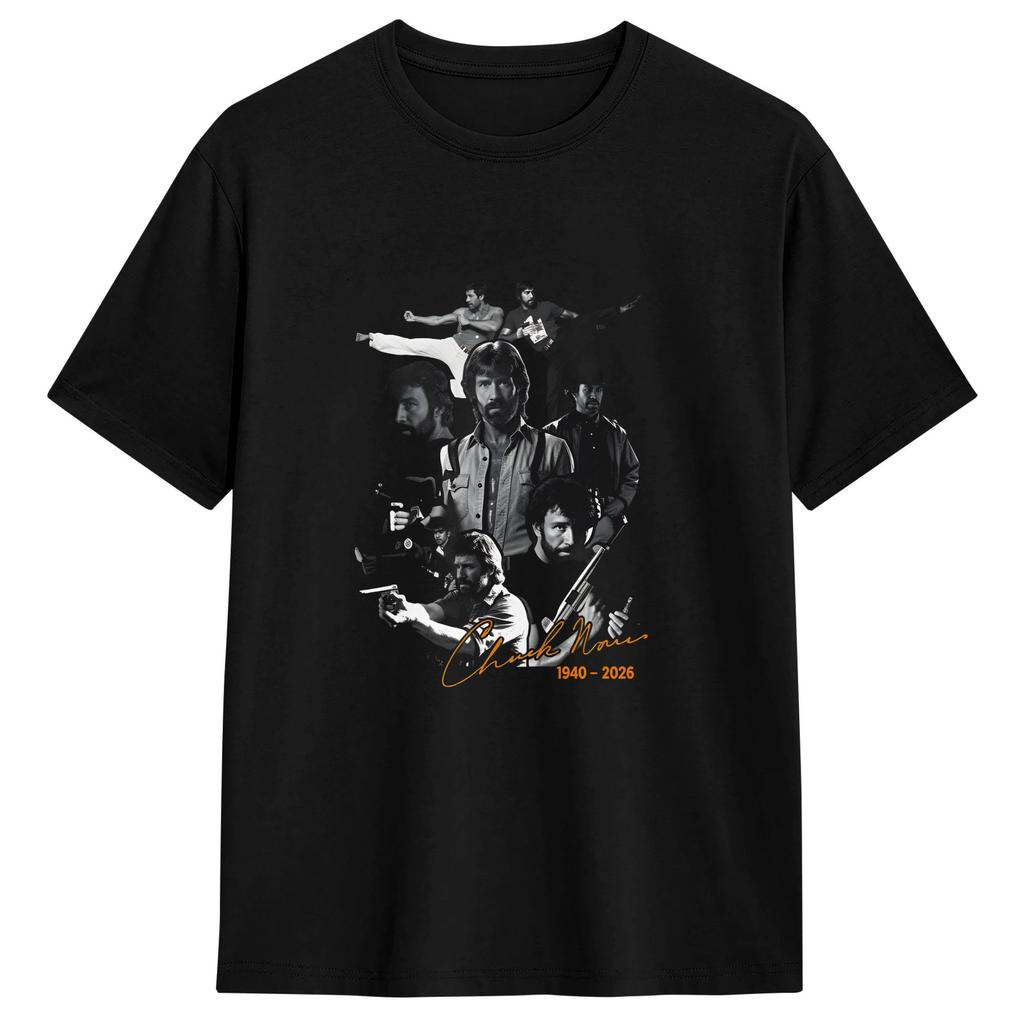Unisex Women TShirt Chuck Norris T Shirts Harajuku  Beach Tee Shirt Y2K Basic Cotton Tops Plus Size