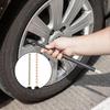 CZC AUTO Tire Pressure Gauge Heavy Duty Air Pressure Tire Gauge, Straight-on Foot Dual Head Chucks, Black Painting, 10-150PSI 100-1000KPa for Semi