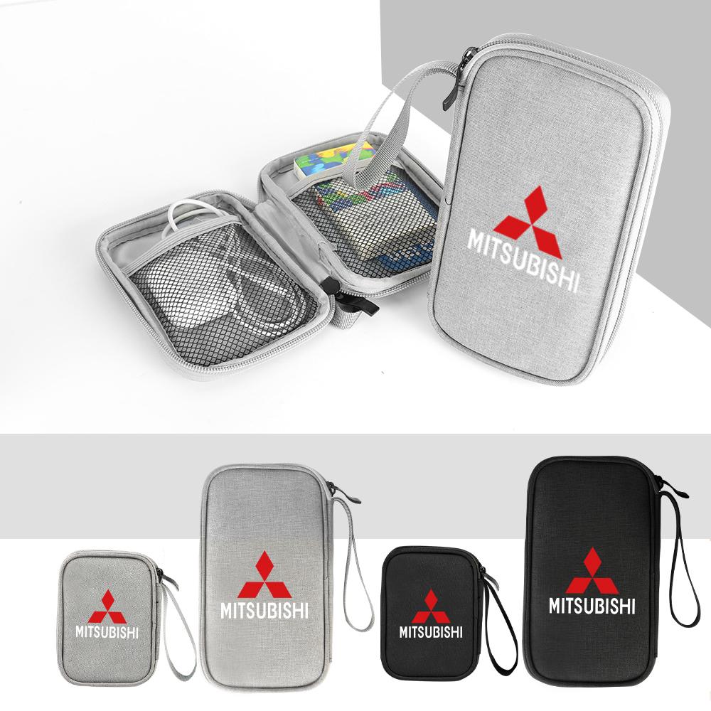 bzdn5 Car Storage Pocket Multi-use Organizer Box Phone Key Stowing Tidying Bags For Mitsubishi Asx Lancer L200 Pajero Sport Attrage