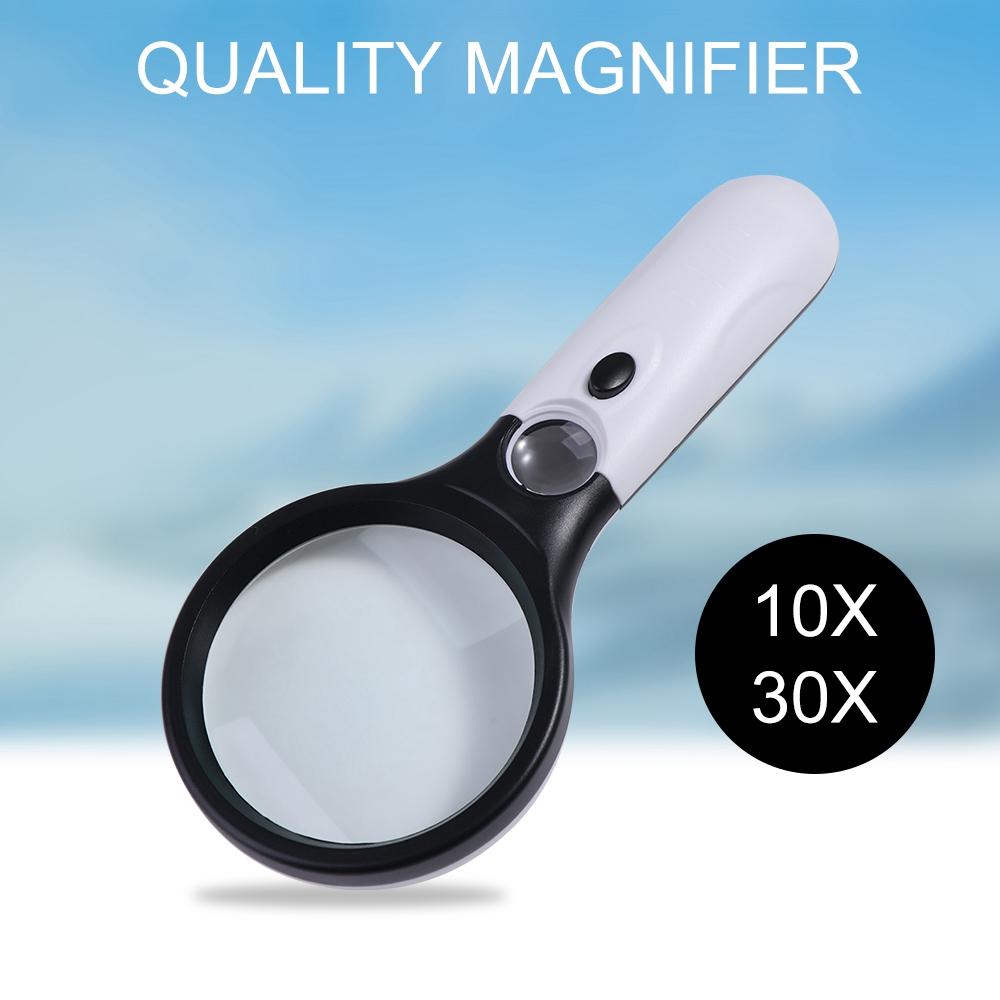 Lens Handheld Magnifier Loupe Magnifying Glass Pocket Microscope